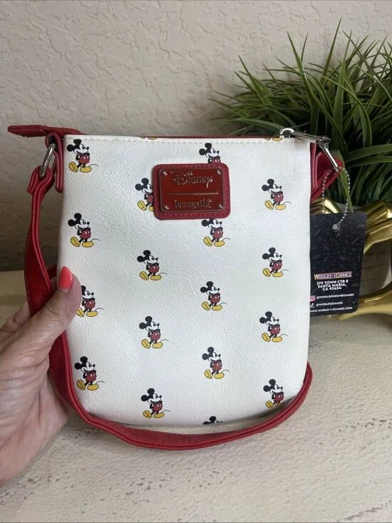 Loungefly Disney Mickey Mouse Crossbody Bag NEW WITH TAGS - Picture 13 of 13